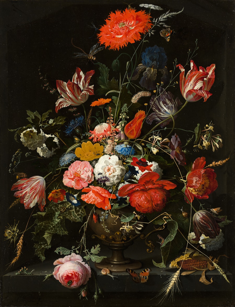 Fine art painting detail